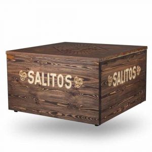 Salitos Lounge Tisch 80x80 cm im rusty Design 2 Wahl