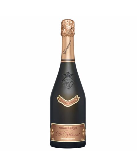 Jahrgangs Rosé Champagner von De Vilmont Cuvée Prestige BRUT Rosé Millesime in 750ml Flasche