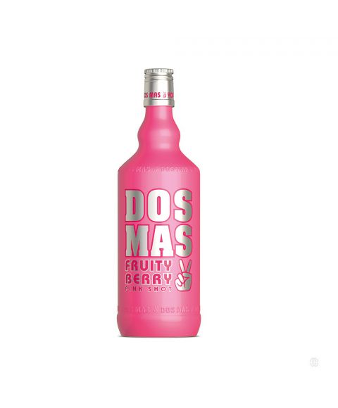 DOS MAS Pink Shot pinkes liquid in pinker 0,7l Flasche mit leckerem Beerenmixlikör.