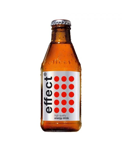 effect® energy in der coolen 0,20l Glasflasche mit dem unverkennbaren Design.