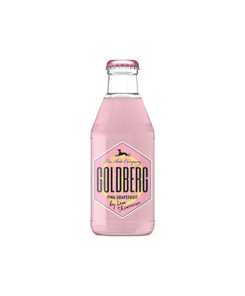Goldberg Pink Grapefruit Limonade mit Grapefruitgeschmack zum mischen in 200ml Glasflasche.