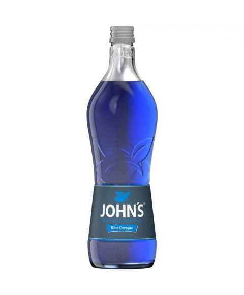 Johns Blue Curacao Cocktailsirup in 0,7l Glasflasche