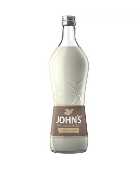 JOHN'S Mandel-Amaretto Sirup zur Cocktailzubereitung in 0,7l Glasflasche